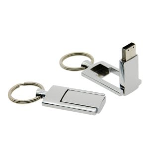 M009 Metal Flip USB Flash Drive with Key Ring