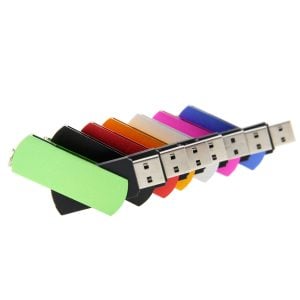 SW02 Metal Color Swivel USB Flash Drive