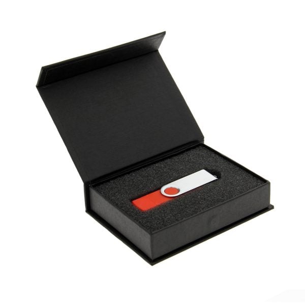 Black Magnetic Gift Box Gift Packaging - Malaysia USB Flash Drive